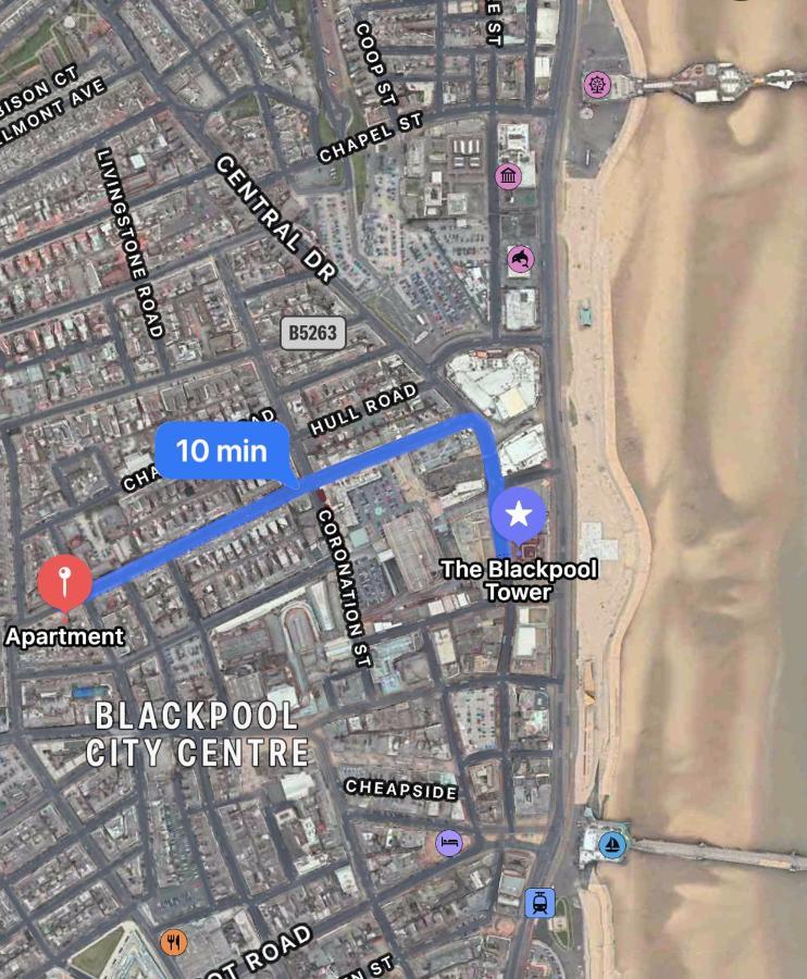 Safari Apartment, Free Parking, 10Min Walk To Blackpool Tower, Sleeps 12 エクステリア 写真